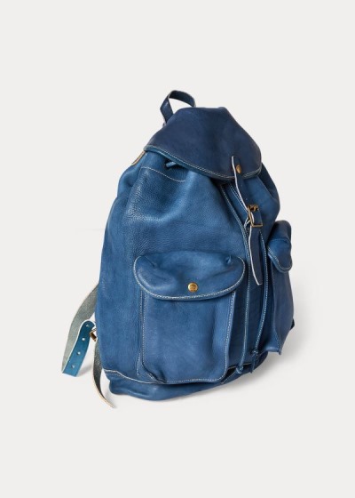 Men's Ralph Lauren Leather Rucksack | 961024DPQ